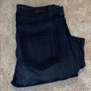 Paige Denim Dark Wash Skinny Jeans